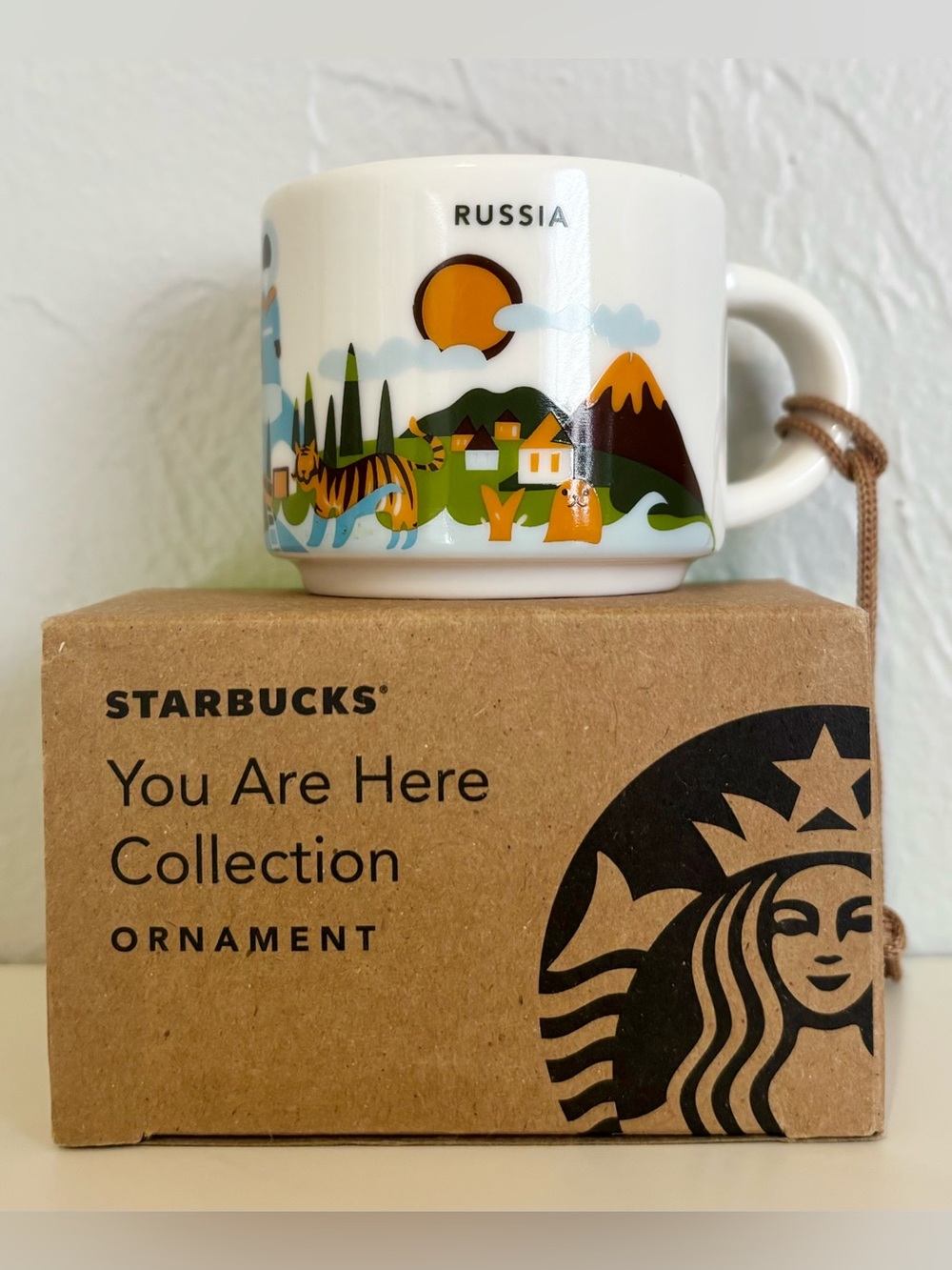 Starbucks Russia You Are Here YAH 2oz Espresso Mug Ornament